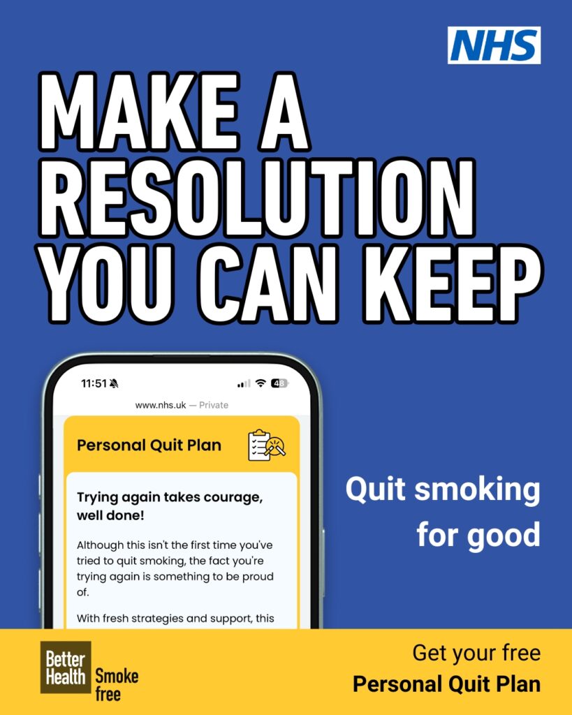 make a resolution you can keep - quit smoking poster
