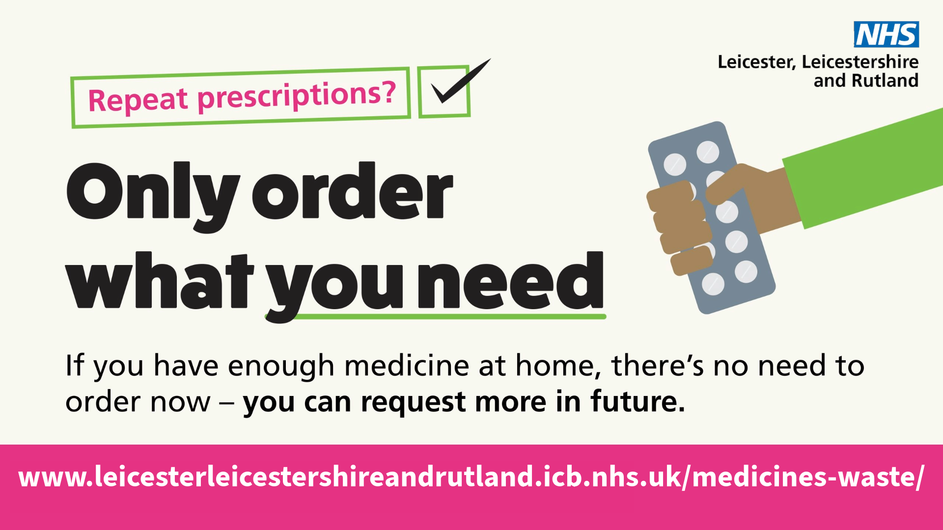 Only order what you need